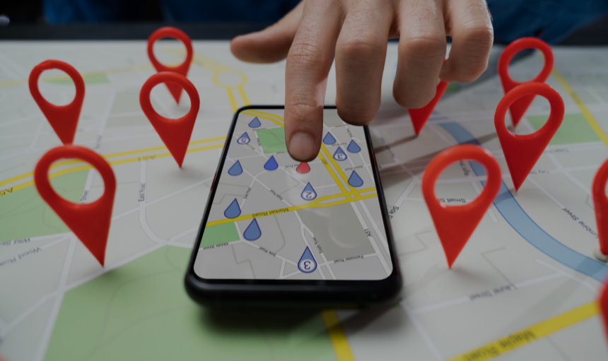 Google and Apple map listing and Listing Management on phone